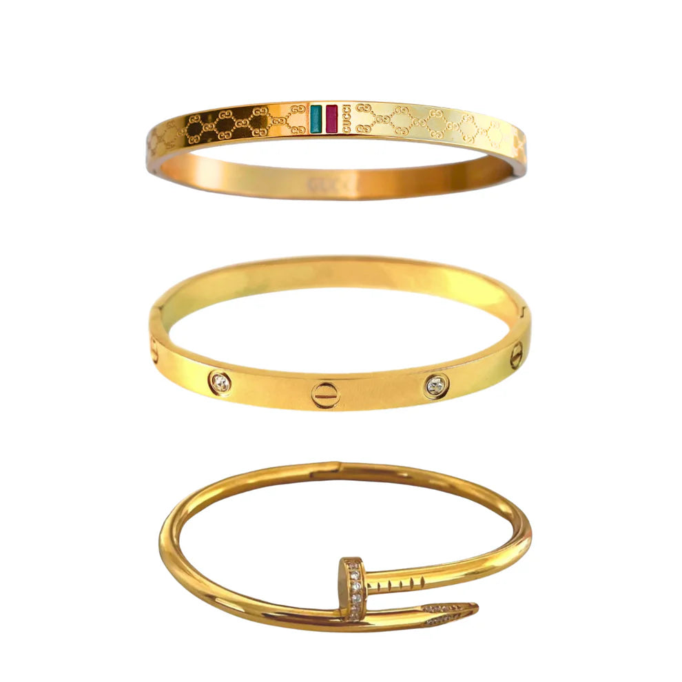 Cartier Nail And Love Bangle With Charm Bangle - Ronak e Mehfil
