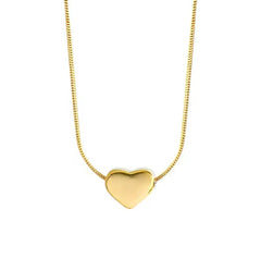 Valentine Golden Heart Necklace - Ronak e Mehfil
