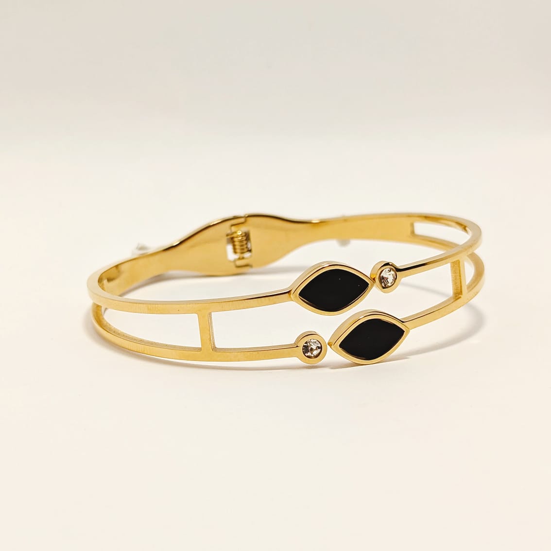 Golden Onyx Bangle-316L - Ronak e Mehfil