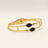 Golden Onyx Bangle-316L - Ronak e Mehfil