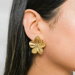 Radiant Flower Earrings. - Ronak e Mehfil