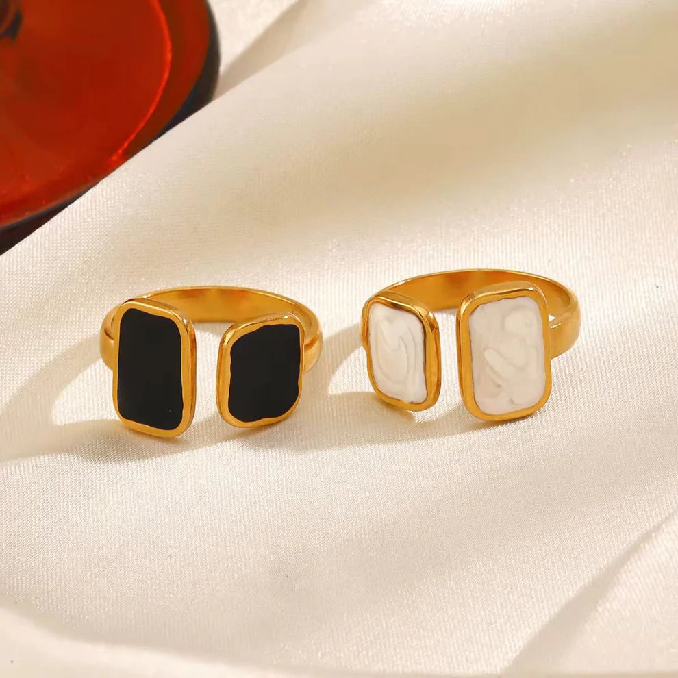 Enamel Geometric Ring (Adjustable) - Ronak e Mehfil