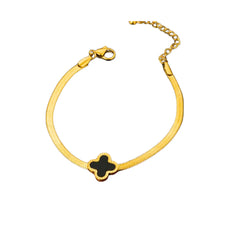 Clover snake chain bracelet - Ronak e Mehfil