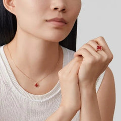 Red Clover Necklace - Ronak e Mehfil