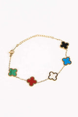 Multi Colour Clover Bracelet - Ronak e Mehfil