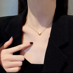 Valentine Golden Heart Necklace - Ronak e Mehfil