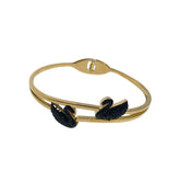 Black Double Swan Bracelet - Ronak e Mehfil
