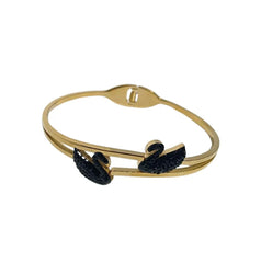 Black Double Swan Bracelet - Ronak e Mehfil