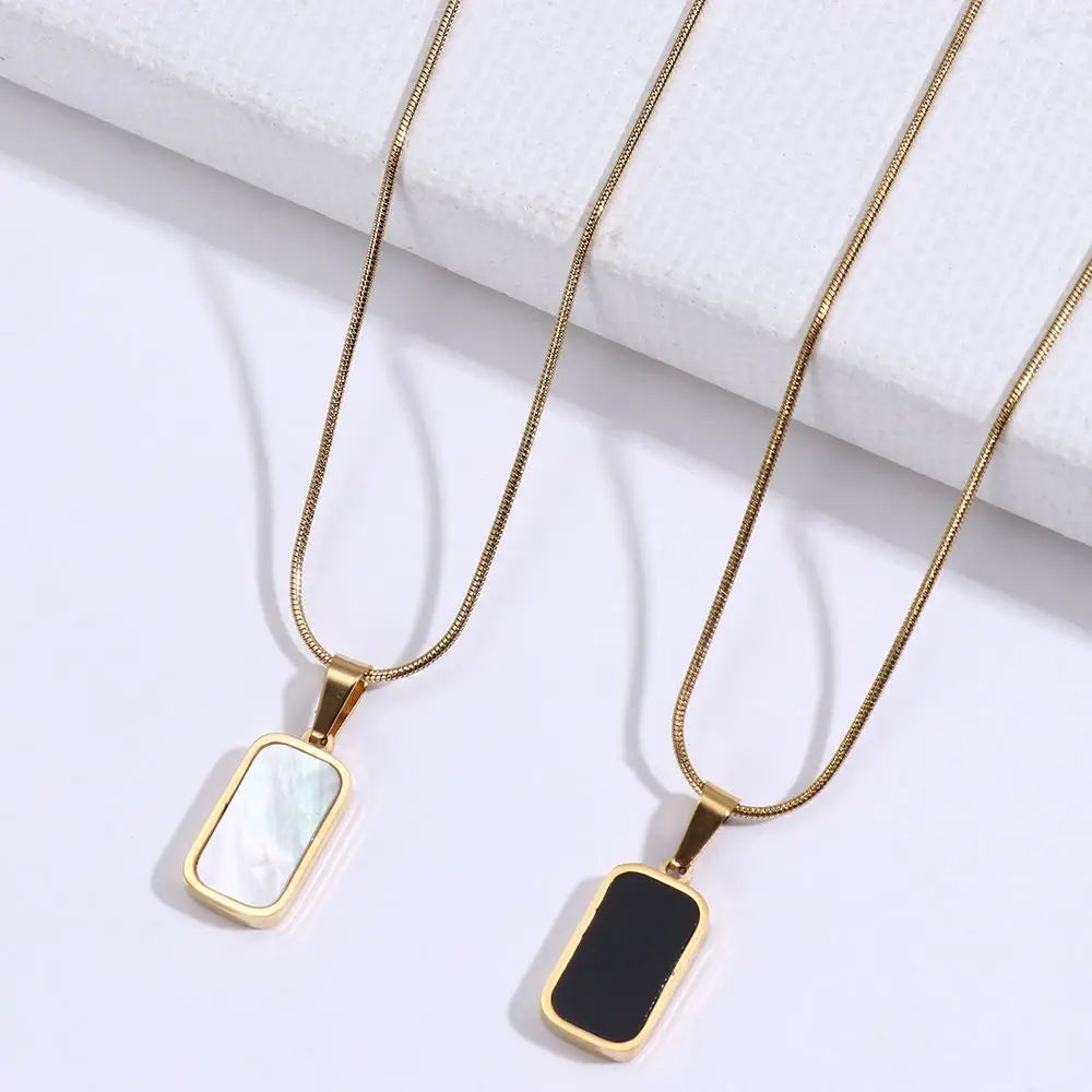 Black Chip Necklace - Ronak e Mehfil