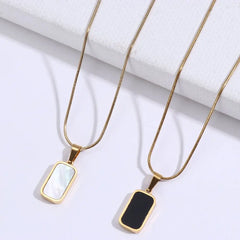 Black Chip Necklace - Ronak e Mehfil