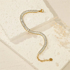 Golden Tennis Bracelet - Ronak e Mehfil