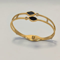 Golden Onyx Bangle-316L - Ronak e Mehfil