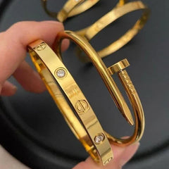 Cartier Nail And Love Bangle Stack - Ronak e Mehfil