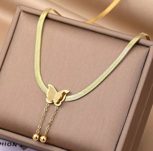 Vintage Butterfly Necklace - Ronak e Mehfil