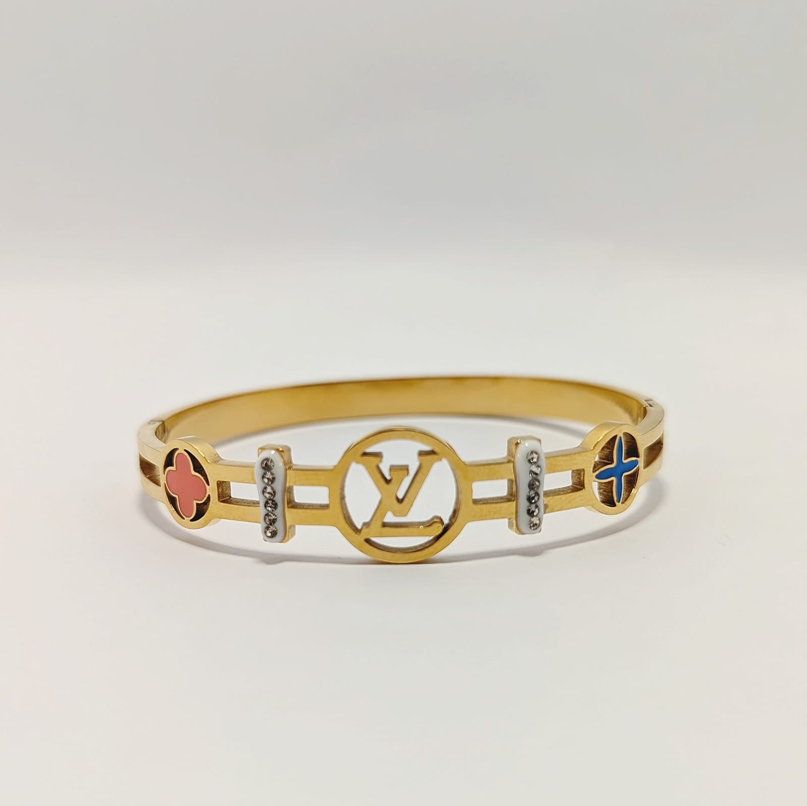 Louis Vuitton-inspired 316L Stainless Steel Bangle - Ronak e Mehfil
