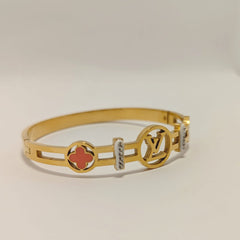 Louis Vuitton-inspired 316L Stainless Steel Bangle - Ronak e Mehfil