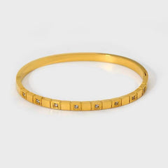 Minimalist White Filled Bangle - Ronak e Mehfil