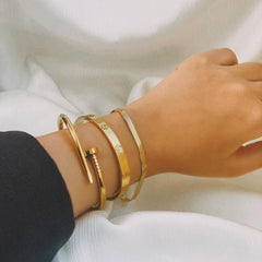 Cartier Nail and love bangle with Snake chain bracelet - Ronak e Mehfil