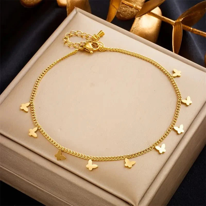 Golden Flutter Anklet - Ronak e Mehfil