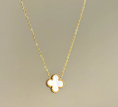Two Sided Black And White Vancleef Necklace - Ronak e Mehfil