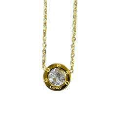 Stainless Steel Cartier Stone Necklace - Ronak e Mehfil