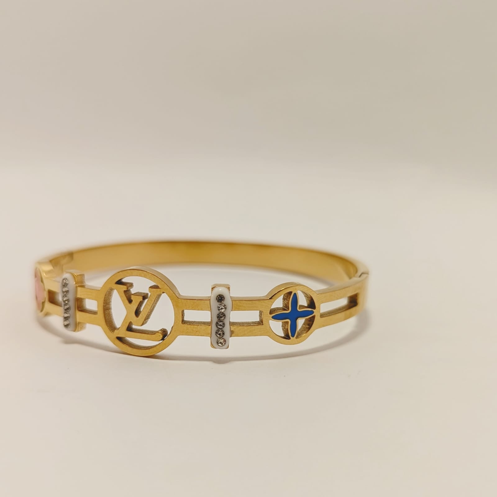 Louis Vuitton-inspired 316L Stainless Steel Bangle - Ronak e Mehfil