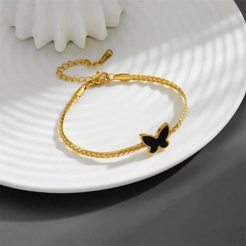 Flutter Chain Bracelet- Black - Ronak e Mehfil