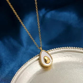 Avocado Charm Necklace - Ronak e Mehfil