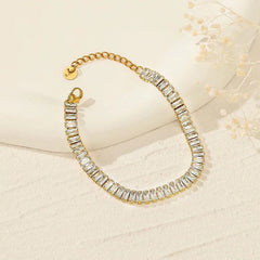 Golden Tennis Bracelet - Ronak e Mehfil