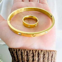 Cartier Diamond Love Bracelet And Ring Set - Ronak e Mehfil