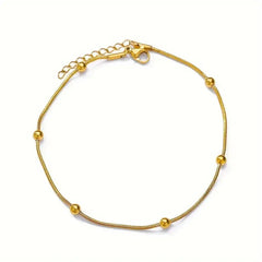 Stainless Steel Bead Decor Anklet - Ronak e Mehfil
