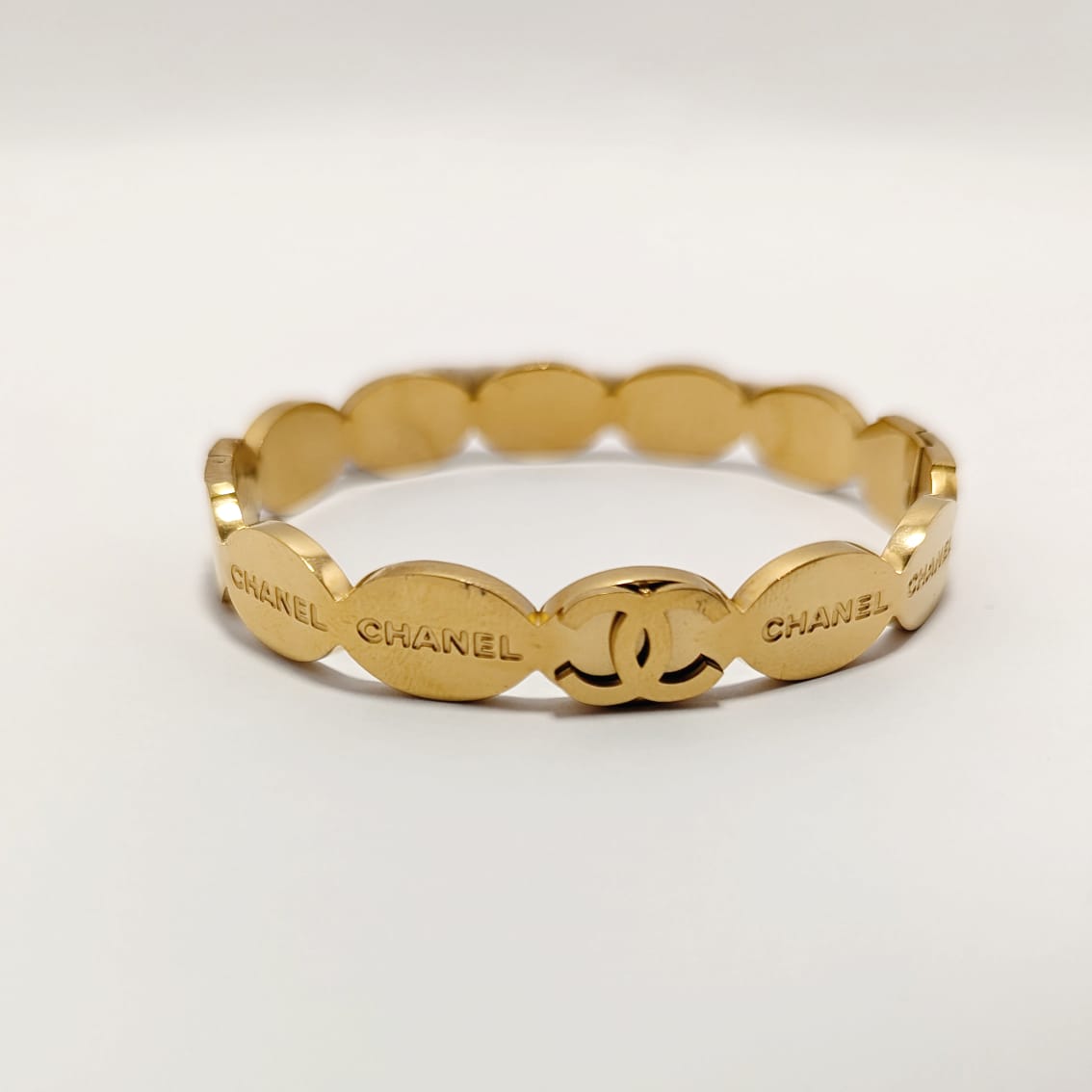 STAINLESS STEEL SHANEL BANGLE - Ronak e Mehfil