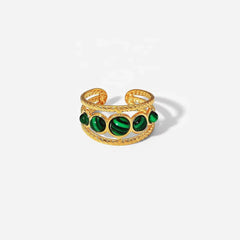 Tiger Eye Stone Ring (Adjustable) - Ronak e Mehfil