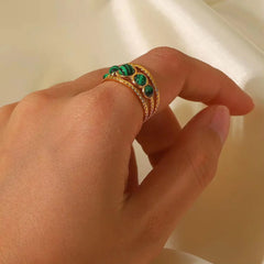 Tiger Eye Stone Ring (Adjustable) - Ronak e Mehfil